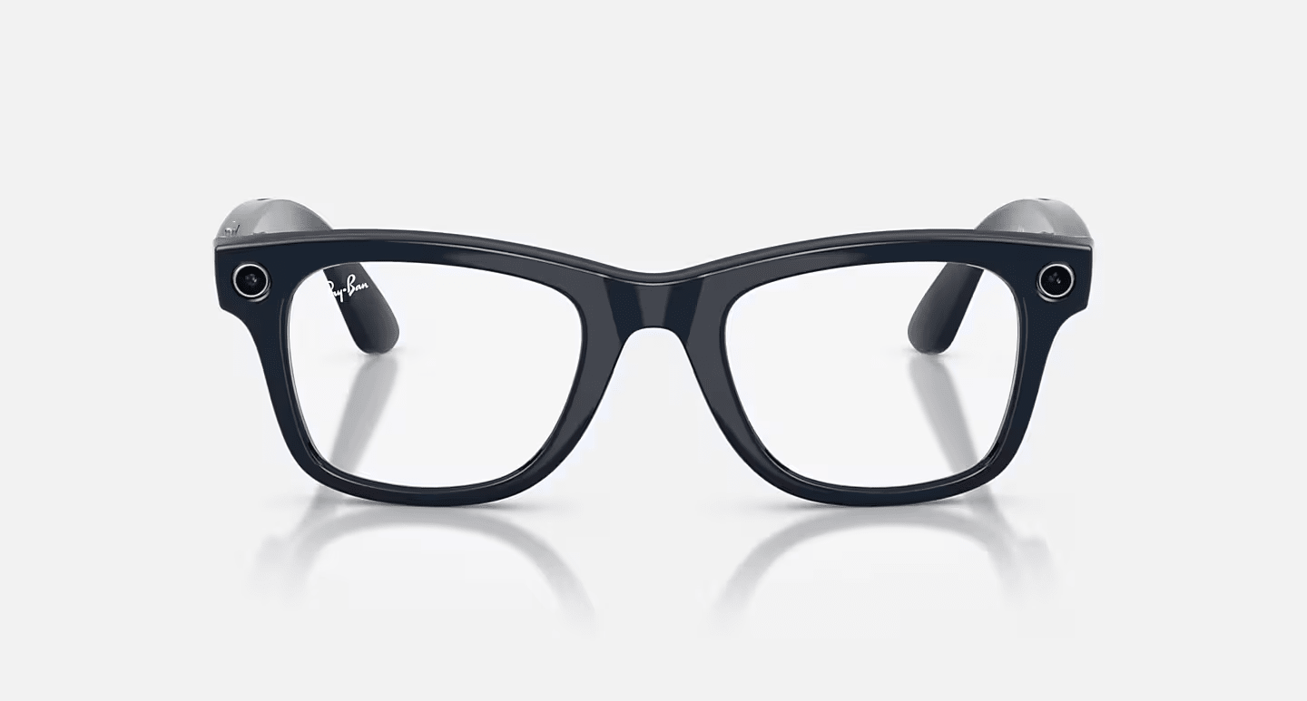 Смарт-окуляри Ray-Ban | Meta Wayfarer [Gen 2] Standard Shiny Cosmic Blue Frame / Clear to Sapphire Transitions Lenses