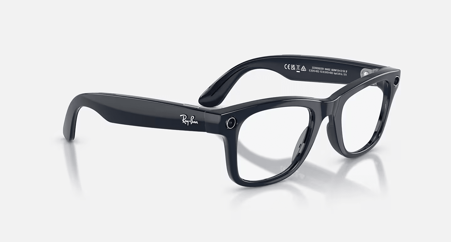Смарт-окуляри Ray-Ban | Meta Wayfarer [Gen 2] Standard Shiny Cosmic Blue Frame / Clear to Sapphire Transitions Lenses