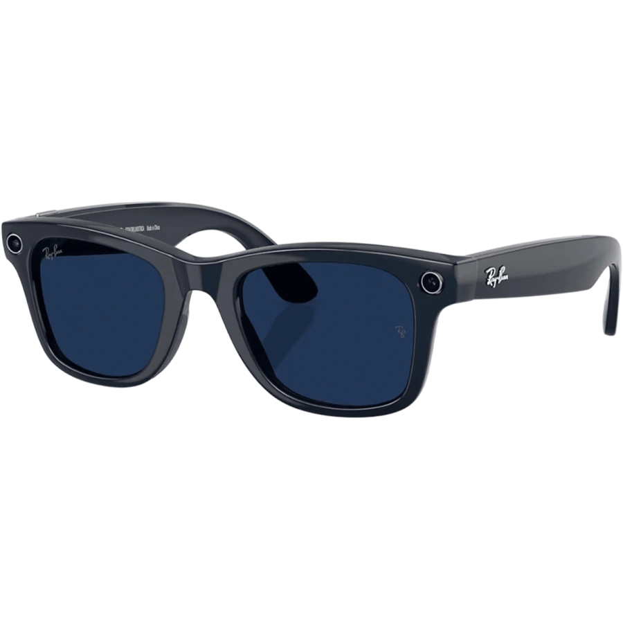 Смарт-очки Ray-Ban | Meta Wayfarer [Gen 2] Standard Shiny Cosmic Blue Frame / Clear to Sapphire Transitions Lenses (RW4012 6628MF50)