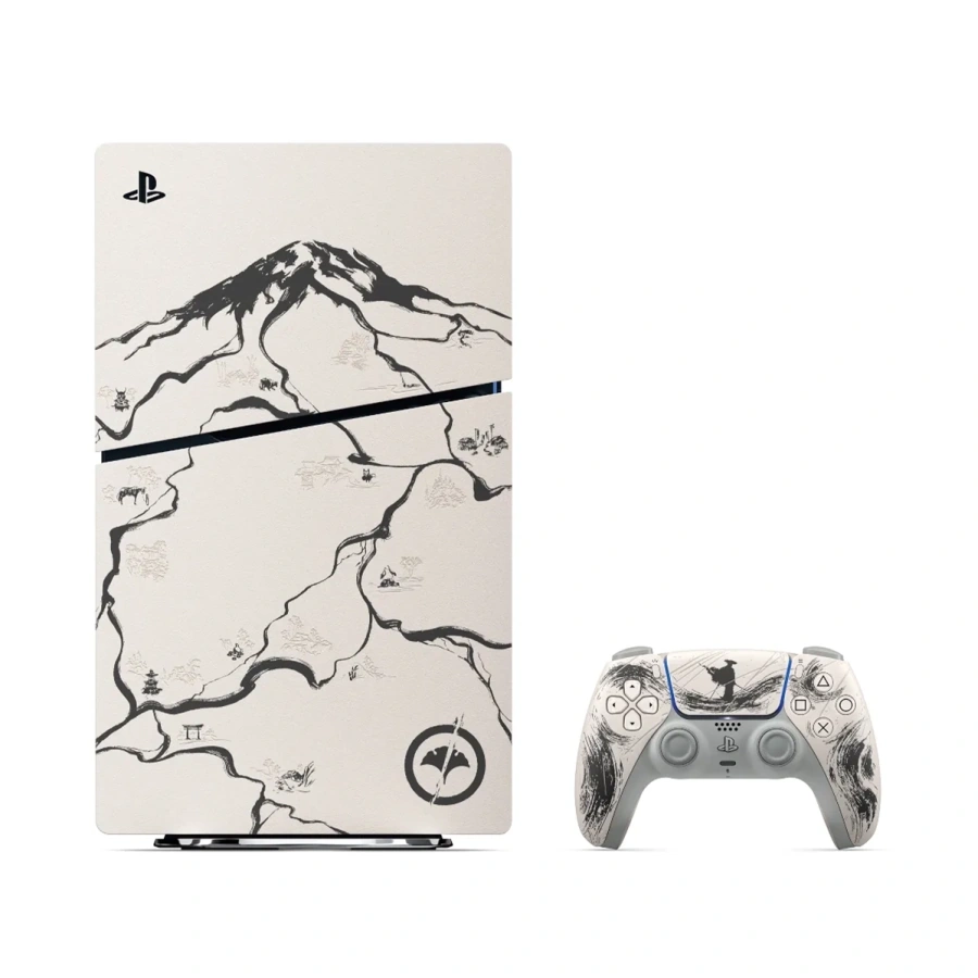 Стаціонарна ігрова приставка Sony PlayStation 5 Slim Blu-Ray 1TB - Ghost of Yotei Black Limited Edition Bundle