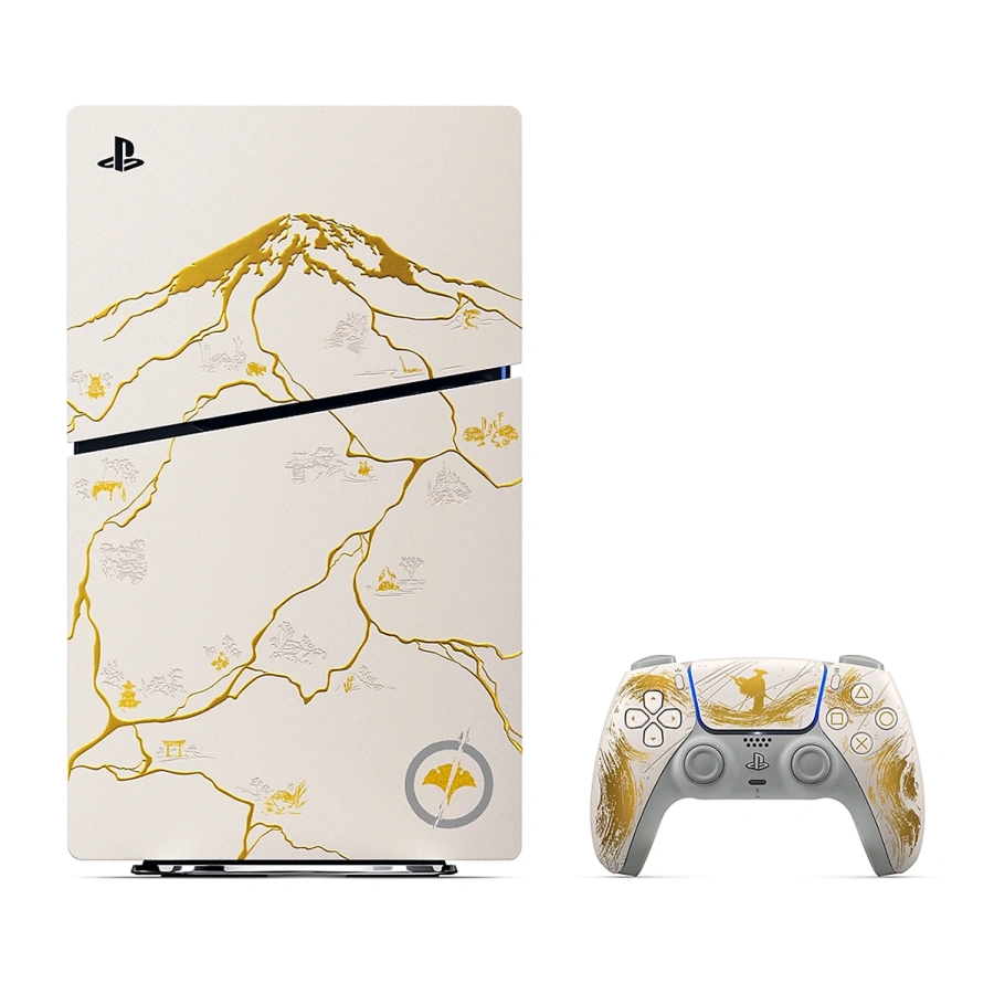 Стаціонарна ігрова приставка Sony PlayStation 5 Slim Blu-Ray 1TB - Ghost of Yotei Gold Limited Edition Bundle (1000048368)