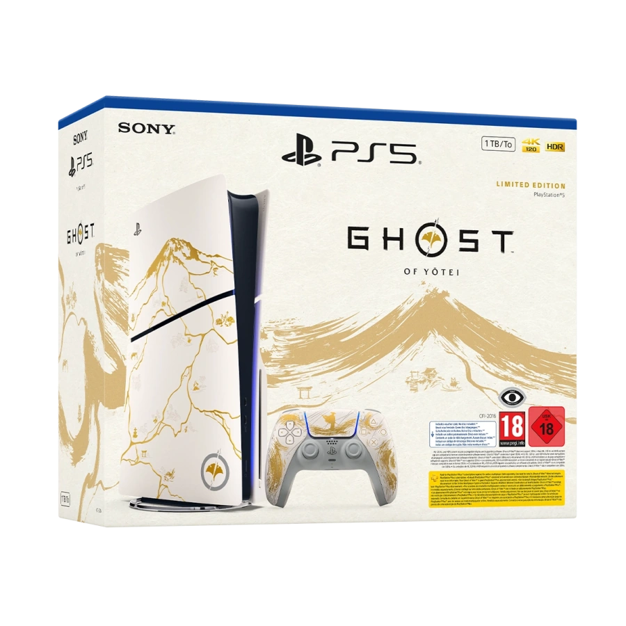 Стаціонарна ігрова приставка Sony PlayStation 5 Slim Blu-Ray 1TB - Ghost of Yotei Gold Limited Edition Bundle (1000048368)