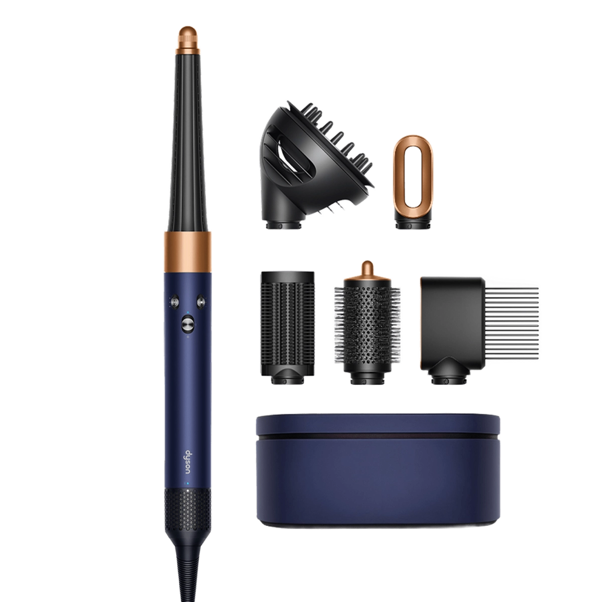 Стайлер для вьющихся волос Dyson Airwrap i.d. Multi-Styler and Dryer Curly+Coily - Prussian Blue/Rich Copper (107451-01) EU