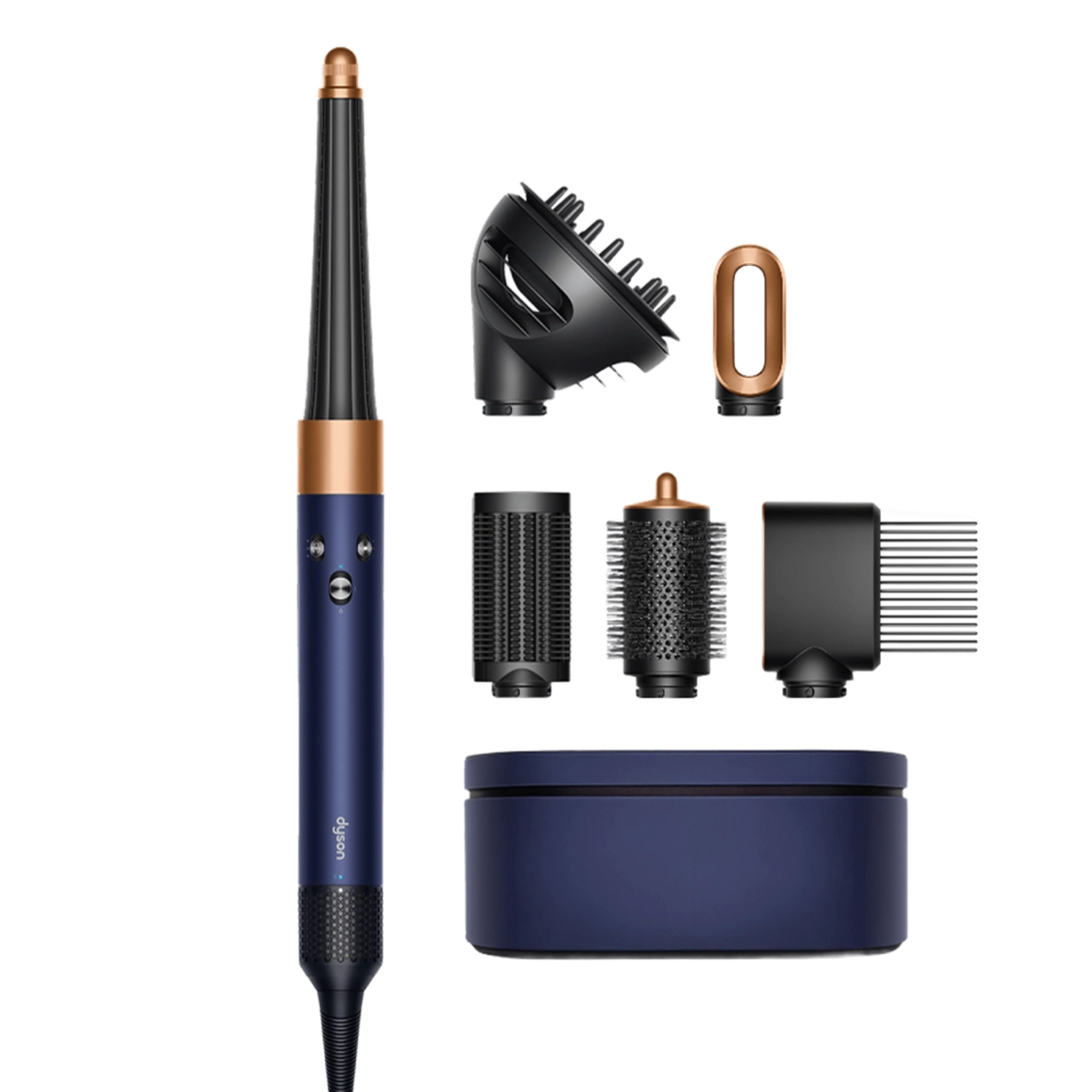 Стайлер для вьющихся волос Dyson Airwrap i.d. Multi-Styler and Dryer Curly+Coily - Prussian Blue/Rich Copper (107451-01) EU