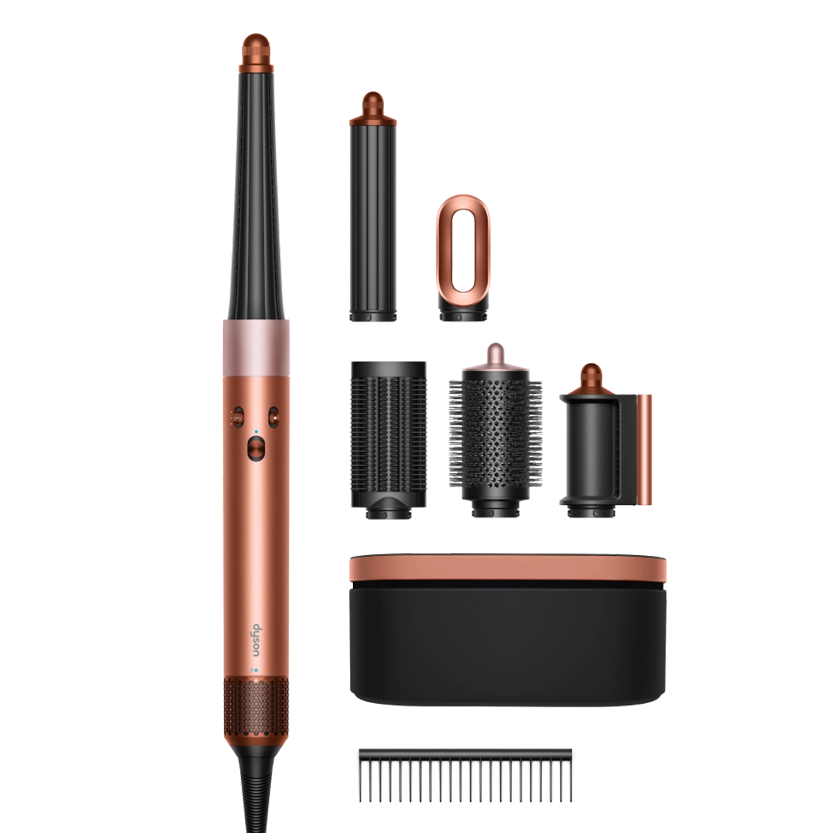 Стайлер для прямого та хвилястого волосся Dyson Airwrap i.d. Multi-Styler and Dryer Straight to Wavy - Amber/Silk (123682-01) EU