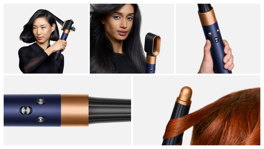Стайлер для прямых и волнистых волос Dyson Airwrap i.d. Multi-Styler and Dryer Straight+Wavy - Prussian Blue/Rich Copper (107163-01) EU