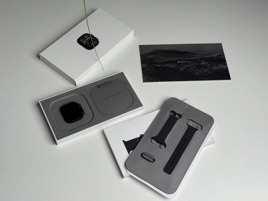 ВІТРИННІ Apple Watch Ultra 2 2024 GPS + Cellular 49mm Black Titanium Case with Black Ocean Band (MX4P3) - Стан: ідеальний | Акумулятор: 100% | Комплектація: повний | Гарантія: 3 міс.