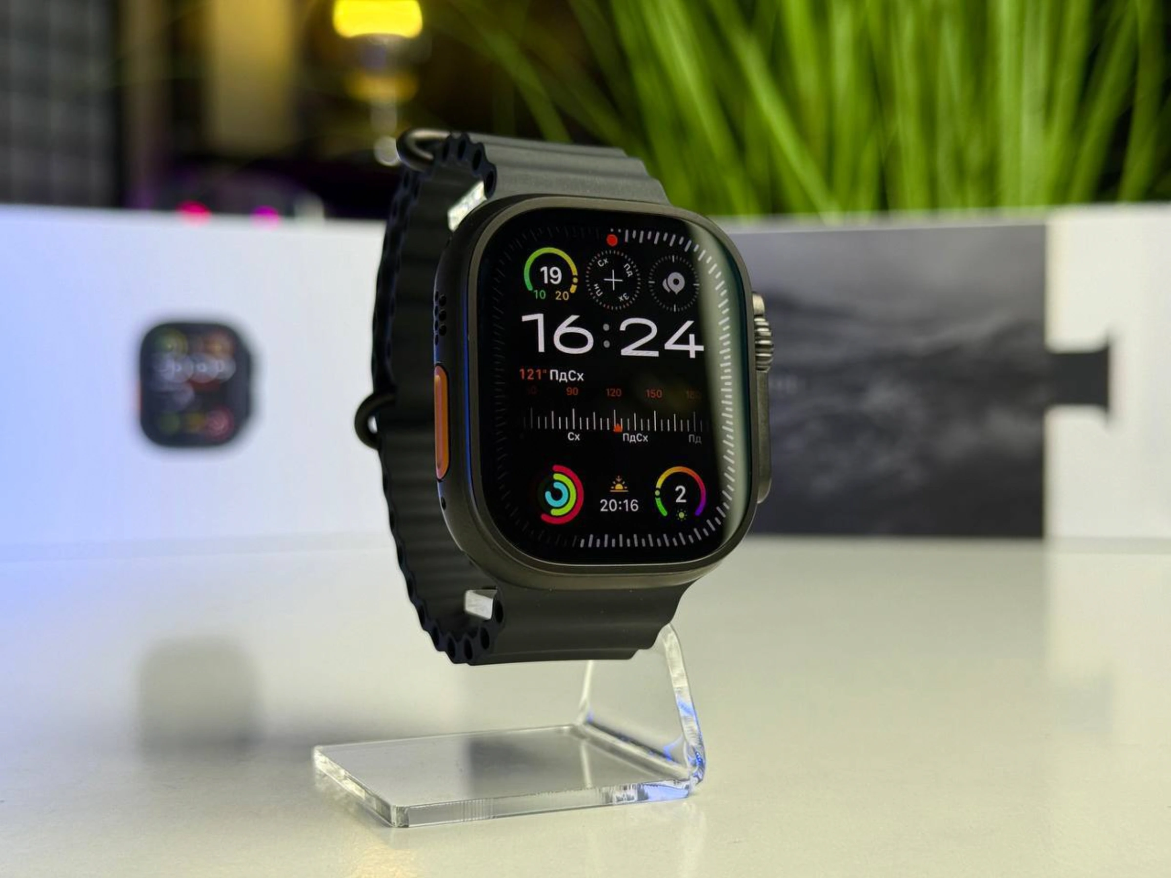 ВИТРИННЫЕ Apple Watch Ultra 2 2024 GPS + Cellular 49mm Black Titanium Case with Black Ocean Band (MX4P3) - Состояние: идеальное | Аккумулятор: 100% | Комплектация: полный | Гарантия: 3 мес.