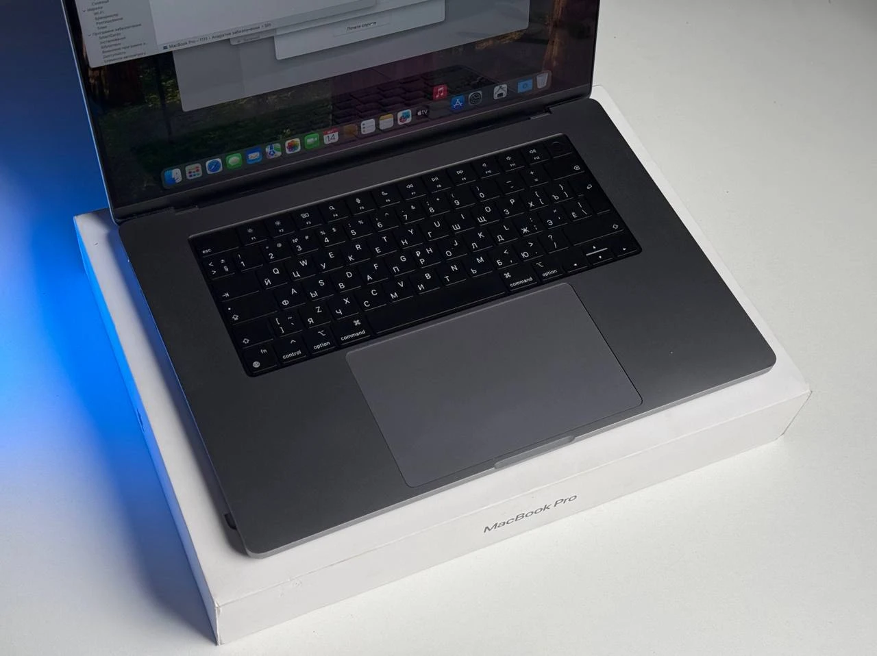 Б/У MacBook Pro 16" Silver M1 Pro/16GB/512GB (MK1E3) 2021 | Состояние: хорошее | Аккумулятор: 87% | Гарантия: 3 месяца | Комплект: полный