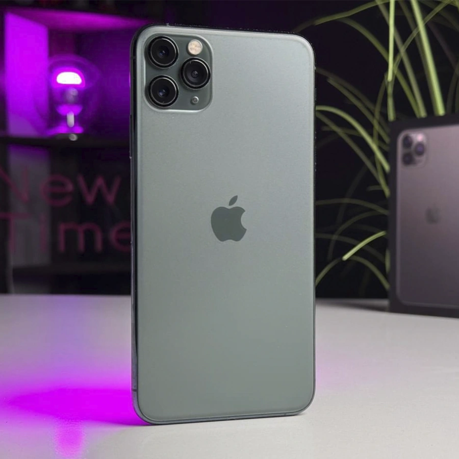 Б/У Apple iPhone 11 Pro Max 256GB Midnight Green (MWH72) | Состояние: хорошее | Аккумулятор: 100% | Гарантия: 1 месяц | Комплект: полный