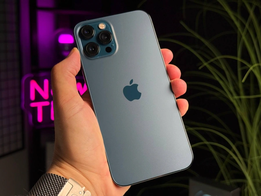 ВЖИВАНИЙ Apple iPhone 12 Pro Max 128GB Pacific Blue (MGCJ3, MGDA3) - Стан: гарний | Акумулятор: 100% | Комплектація: повний | Гарантія: 3 міс.