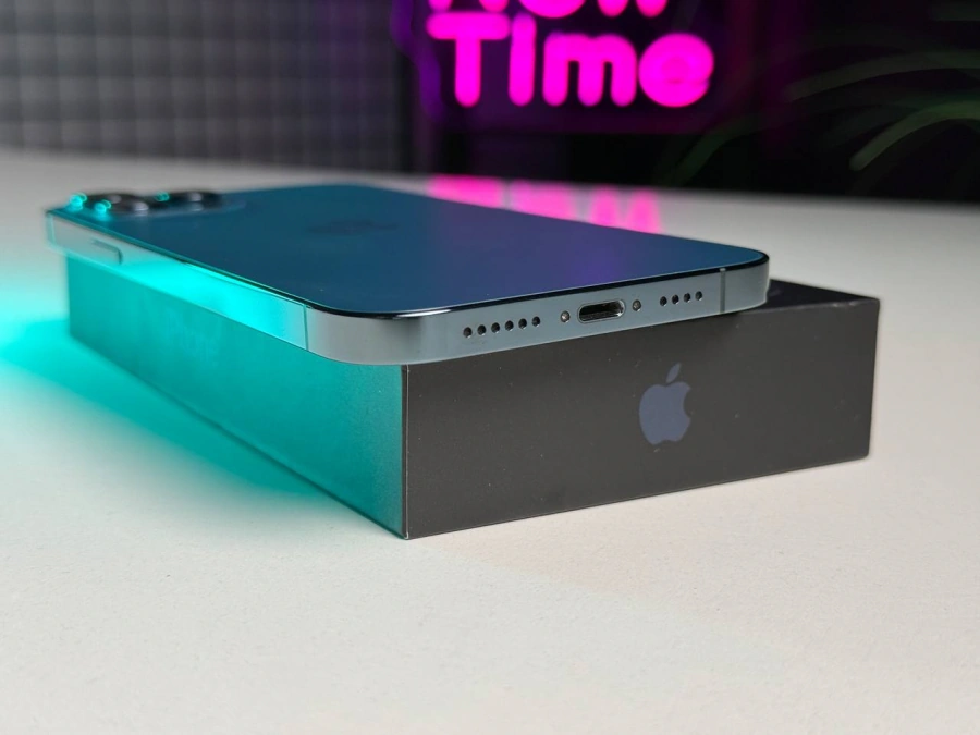 ВЖИВАНИЙ Apple iPhone 12 Pro Max 128GB Pacific Blue (MGCJ3, MGDA3) - Стан: гарний | Акумулятор: 100% | Комплектація: повний | Гарантія: 3 міс.