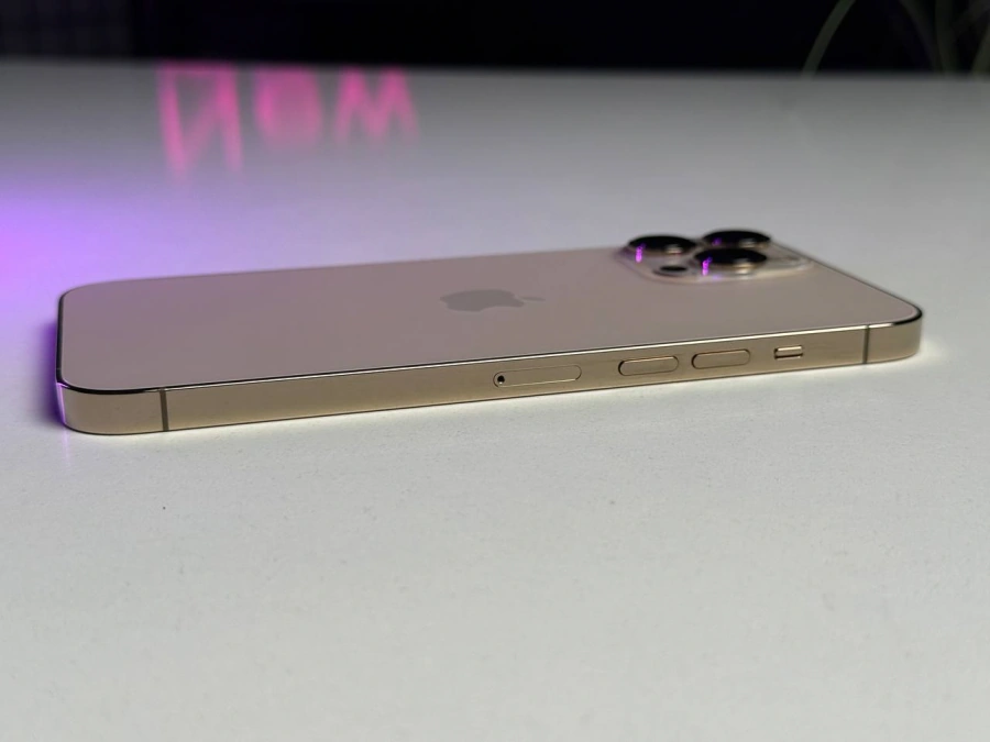 ВЖИВАНИЙ Apple iPhone 13 Pro Max 128GB Gold (MLKN3, MLL83) | Стан: гарний | Акумулятор: 100% | Гарантія: 1 місяць | Комплект: iPhone, кабель