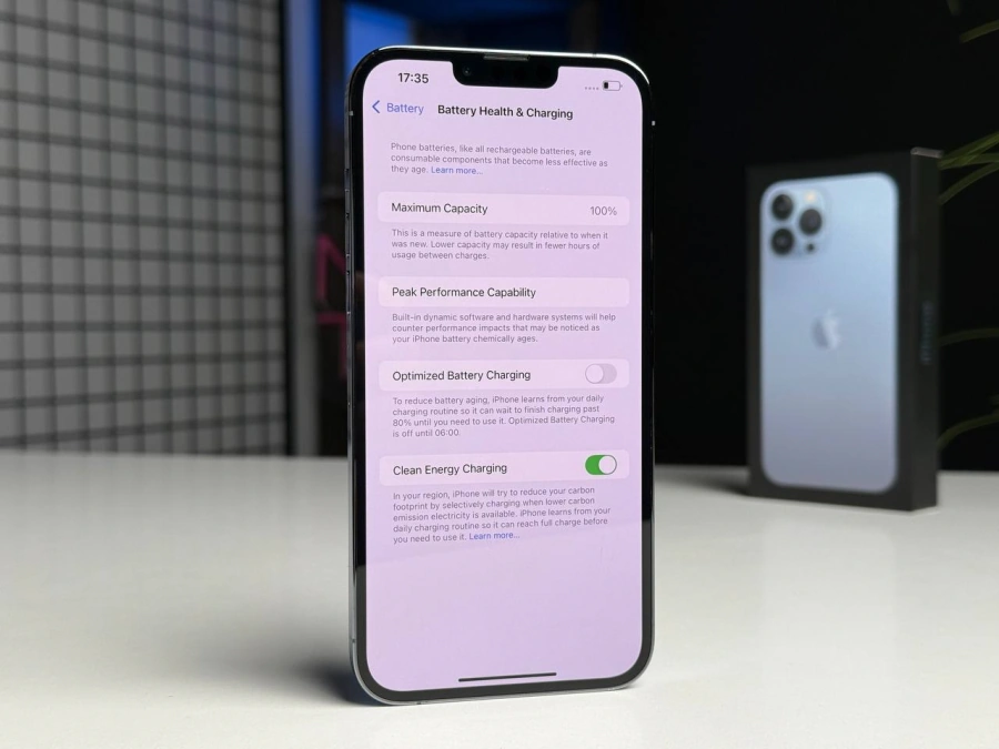 ВЖИВАНИЙ Apple iPhone 13 Pro Max 128GB Sierra Blue (MLKP3, MLL93) | Стан: гарний (подряпини на екрані) | Акумулятор: 100% | Гарантія: 1 місяць | Комплект: повний