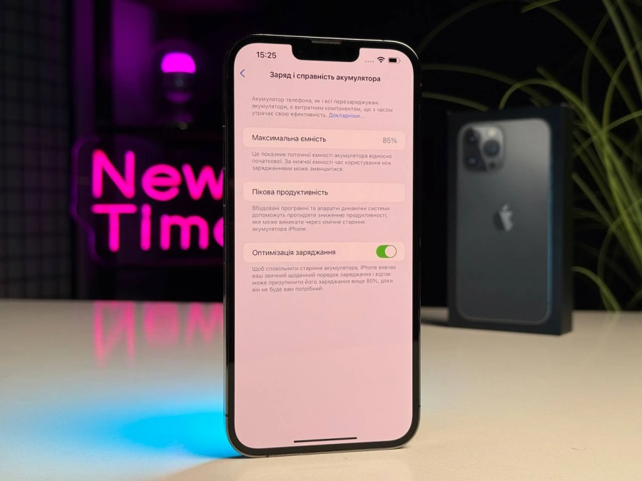 ВЖИВАНИЙ Apple iPhone 13 Pro Max 256GB Graphite (MLKR3, MLLA3) - Стан: гарний (мінялась камера, оригінал) | Акумулятор: 100% | Комплектація: повний | Гарантія: 1 міс.