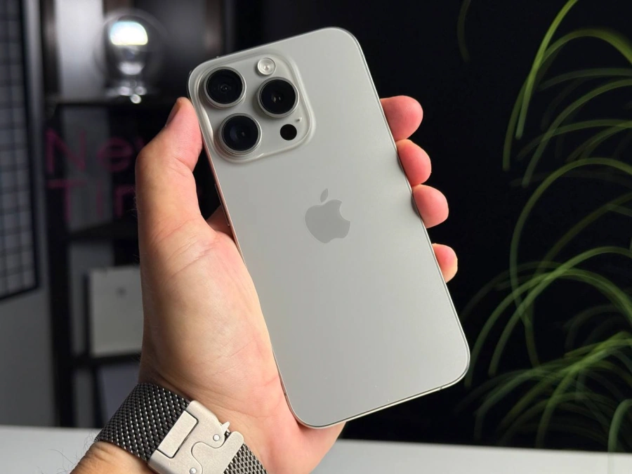 Б/У Apple iPhone 15 Pro 128GB Natural Titanium eSim (MTQP3) | Состояние: хорошее | Аккумулятор: 89% | Гарантия: 1 месяц | Комплект: полный