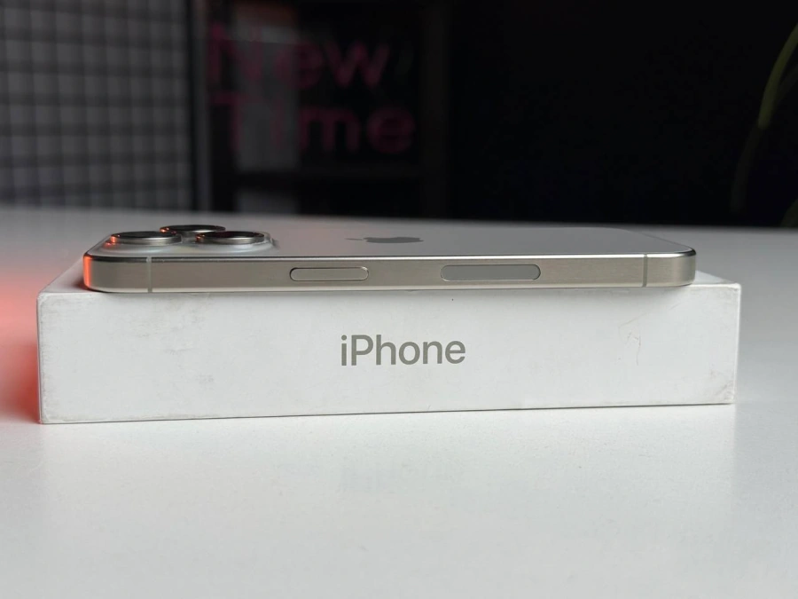 Б/У Apple iPhone 15 Pro 128GB Natural Titanium eSim (MTQP3) | Состояние: хорошее | Аккумулятор: 89% | Гарантия: 1 месяц | Комплект: полный