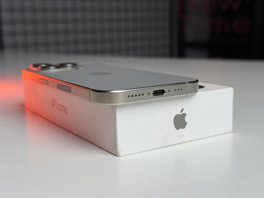 Б/У Apple iPhone 15 Pro 128GB Natural Titanium eSim (MTQP3) | Состояние: хорошее | Аккумулятор: 89% | Гарантия: 1 месяц | Комплект: полный