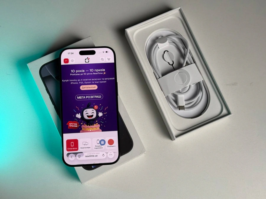 ВЖИВАНИЙ Apple iPhone 16 Pro 256GB Black Titanium (MYNH3) - Стан: гарний | Акумулятор: 95% | Комплектація: повний | Гарантія: 3 міс.