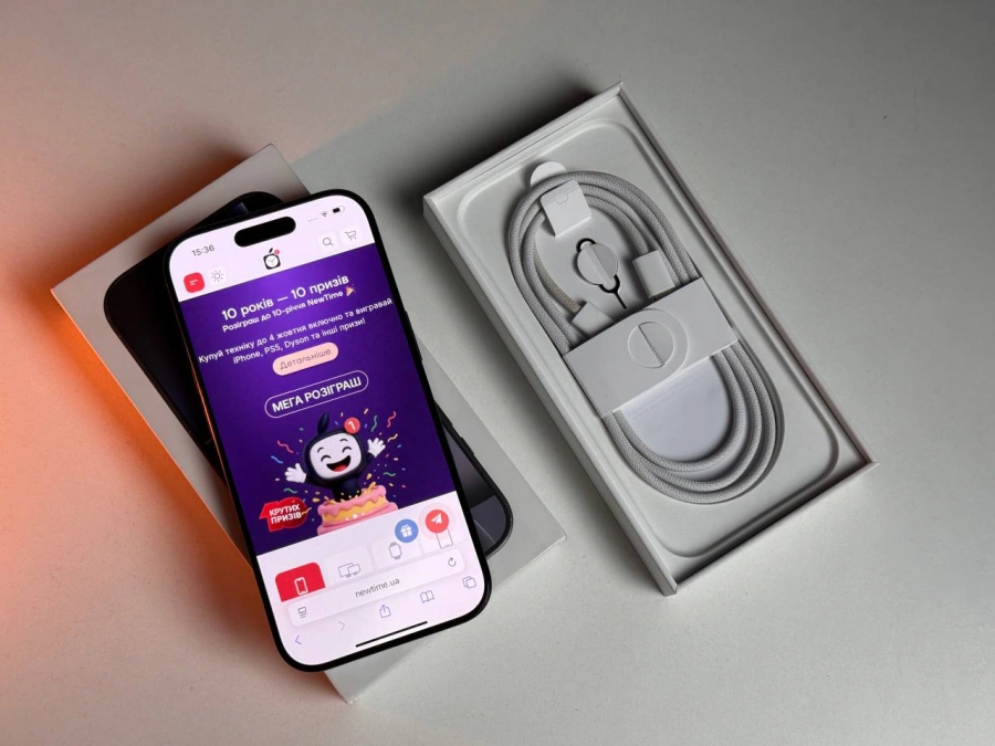 ВЖИВАНИЙ Apple iPhone 16 Pro 256GB Black Titanium (MYNH3) - Стан: ідеальний | Акумулятор: 100% | Комплектація: повний | Гарантія: 3 міс.