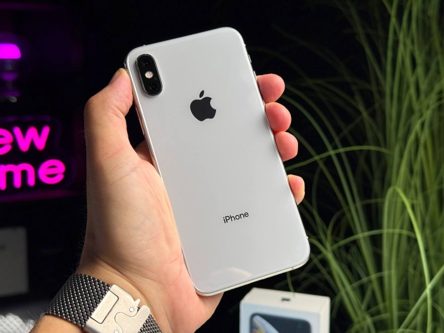 Б/У Apple iPhone XS 64GB Silver (MT9F2) - Состояние: хорошее | Аккумулятор: 100% | Комплектация: полный | Гарантия: 1 мес.