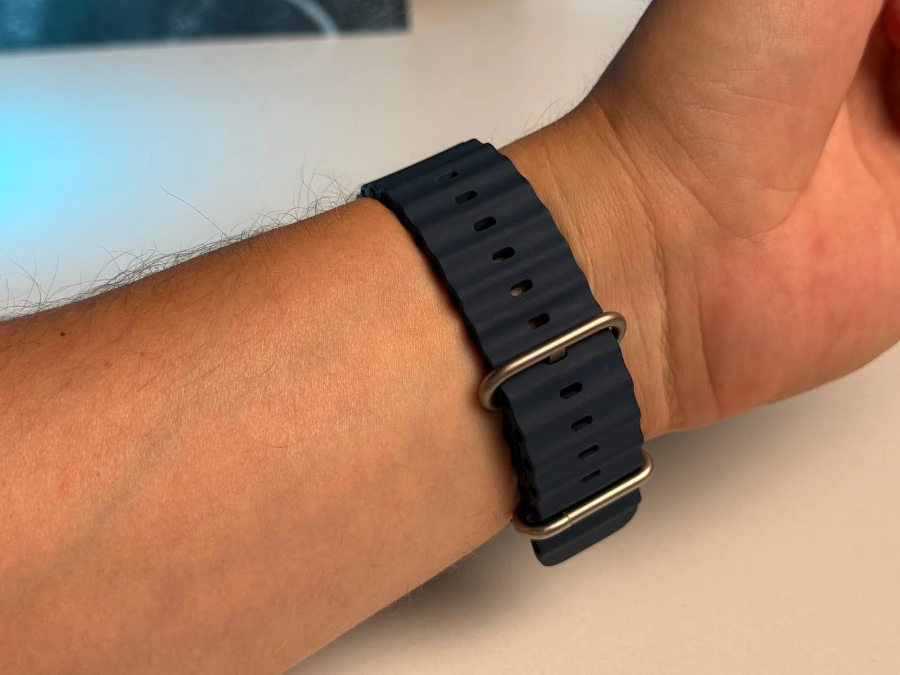 ВЖИВАНИЙ Apple Watch Ultra GPS + Cellular 49mm Titanium Case with Ocean Band (MQF53, MQFX3) - Стан: гарний | Акумулятор: 88% | Комплектація: повний | Гарантія: 1 міс.