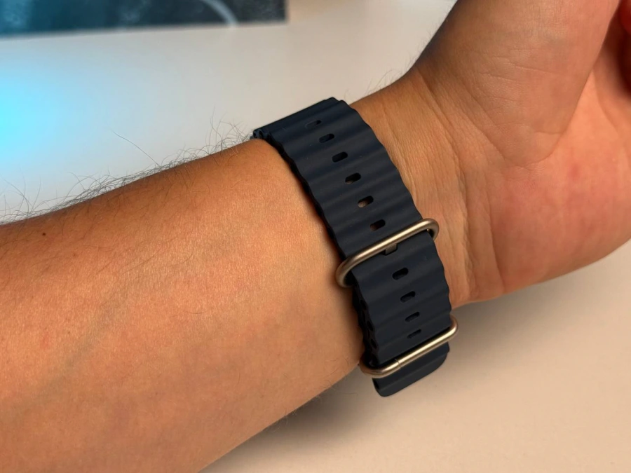 ВЖИВАНИЙ Apple Watch Ultra GPS + Cellular 49mm Titanium Case with Ocean Band (MQF53, MQFX3) - Стан: гарний | Акумулятор: 88% | Комплектація: повний | Гарантія: 1 міс.