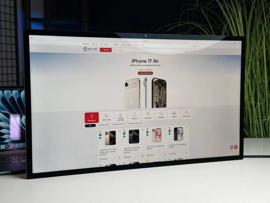 OPEN BOX Монітор Apple Studio Display with VESA Mount Adapter [Standard Glass] (MMYQ3, MYJH3) | Стан: ідеальний | Гарантія: 3 місяці | Комплект: повний