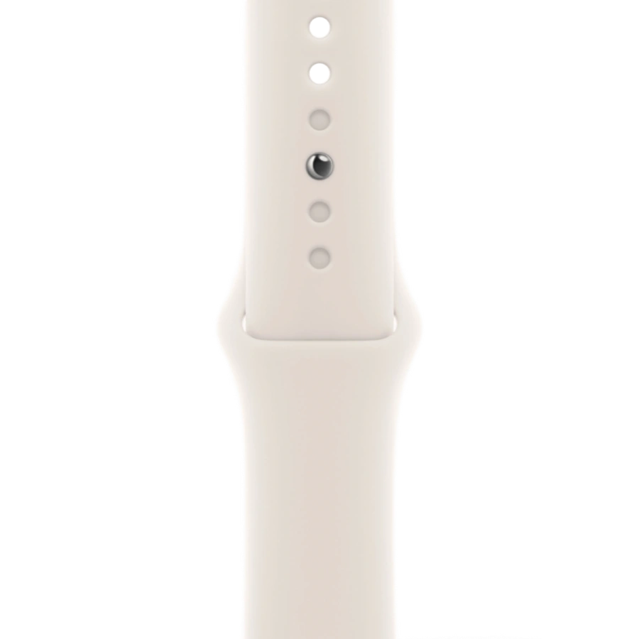 Apple Watch Series 11 GPS 42mm Rose Gold Aluminium Case with Starlight Sport Band - S/M (MEW24+MXLL3)