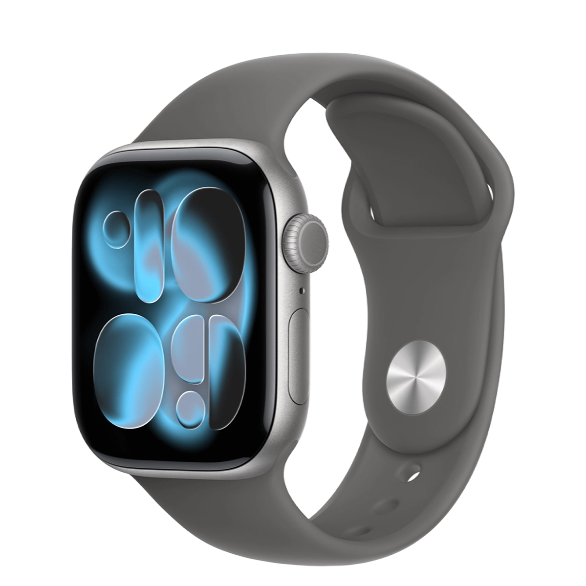 Apple Watch Series 11 GPS 42mm Space Gray Aluminium Case with Stone Gray Sport Band - S/M (MEW14+MXLG3)