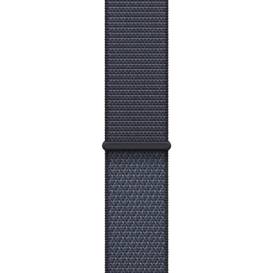 Apple Watch Series 11 GPS 46mm Jet Black Aluminum Case with Anchor Blue Sport Loop (MEW84+MFFH4)