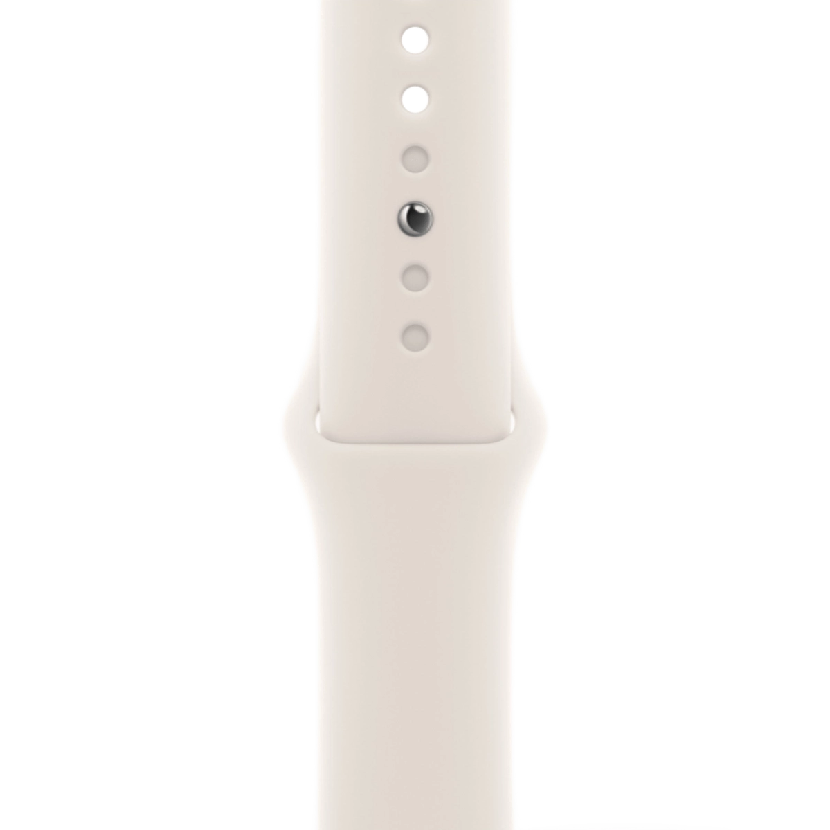 Apple Watch Series 11 GPS + Cellular 42mm Natural Titanium Case with Starlight Sport Band - S/M (MF9H4+MXLL3)