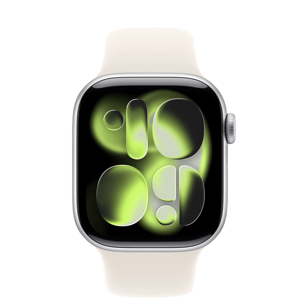 Apple Watch Series 11 GPS + Cellular 42mm Silver Aluminium Case with Starlight Sport Band - S/M (MF9F4+MXLL3)