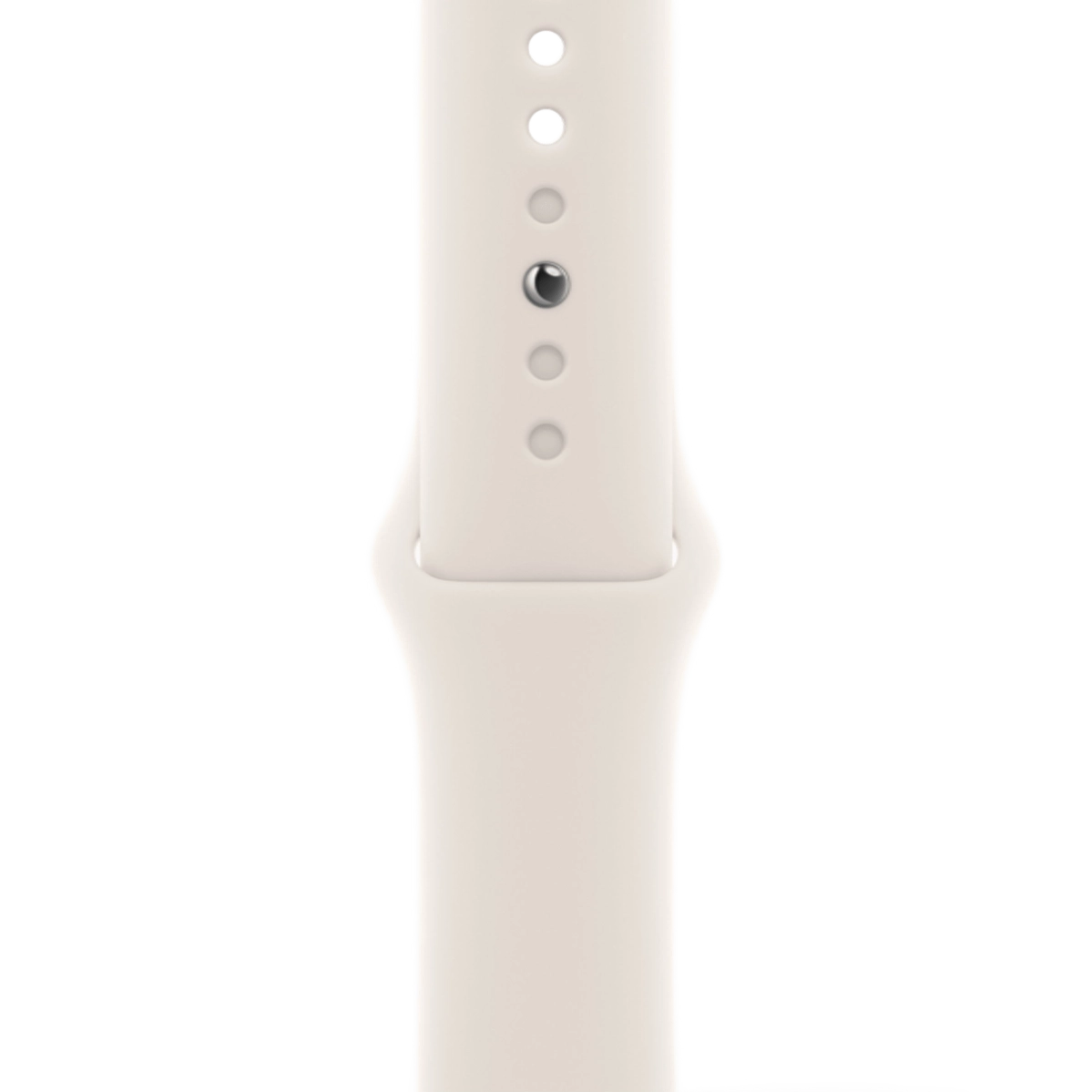 Apple Watch Series 11 GPS + Cellular 42mm Silver Aluminium Case with Starlight Sport Band - S/M (MF9F4+MXLL3)