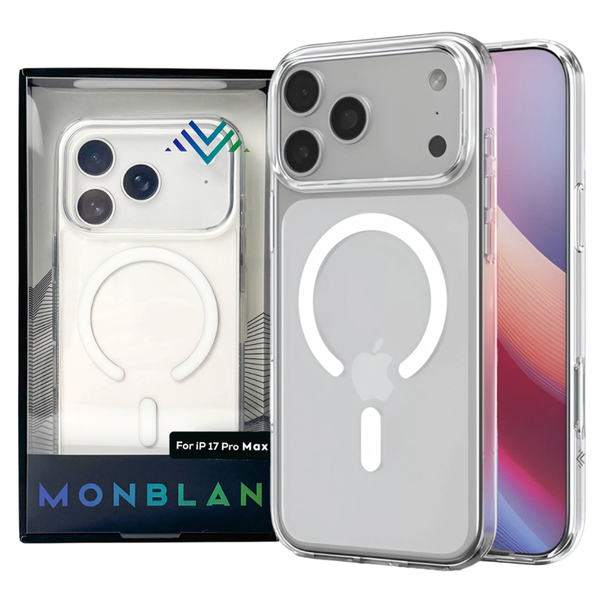 Чохол Monblan Magnetic Crystal Case with MagSafe for iPhone 17 Pro Max - Transparent (MMC17PM)