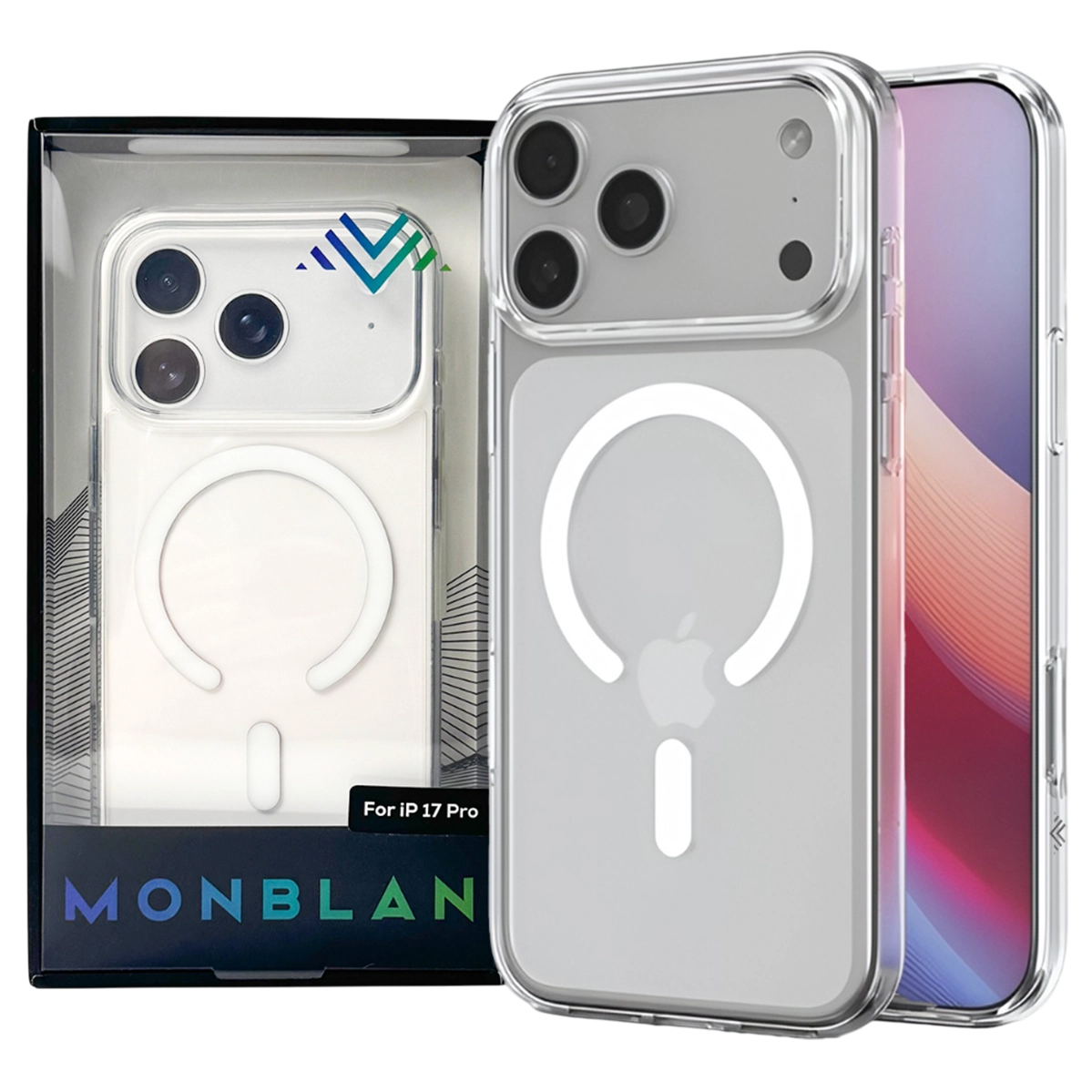 Чехол Monblan Magnetic Crystal Case with MagSafe for iPhone 17 Pro - Transparent (MMC17P)
