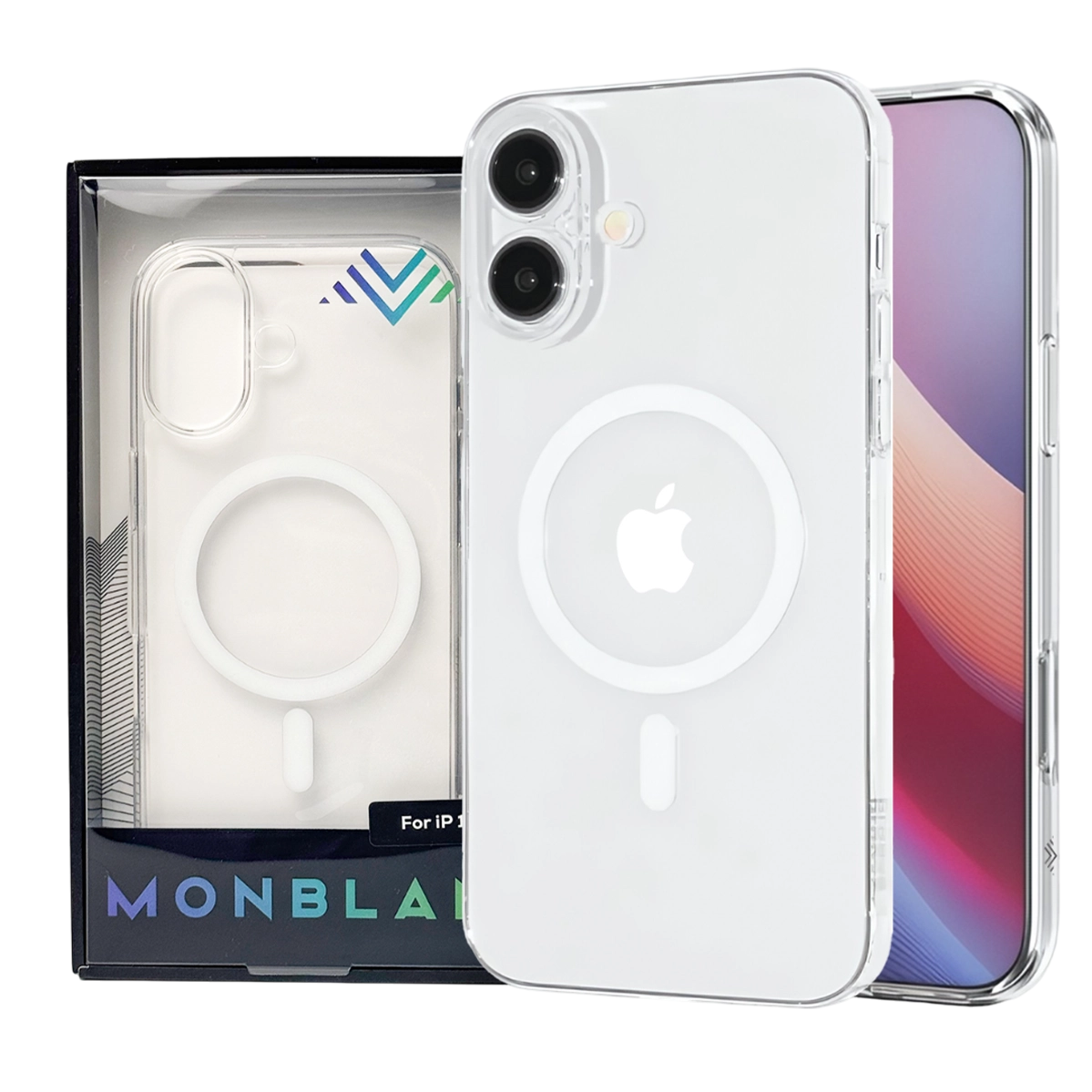 Чехол Monblan Magnetic Crystal Case with MagSafe for iPhone 17 - Transparent (MMC17)