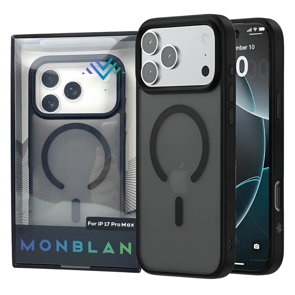 Чехол Monblan Magnetic Matte Case with MagSafe for iPhone 17 Pro Max - Black ([MMMt17PM)