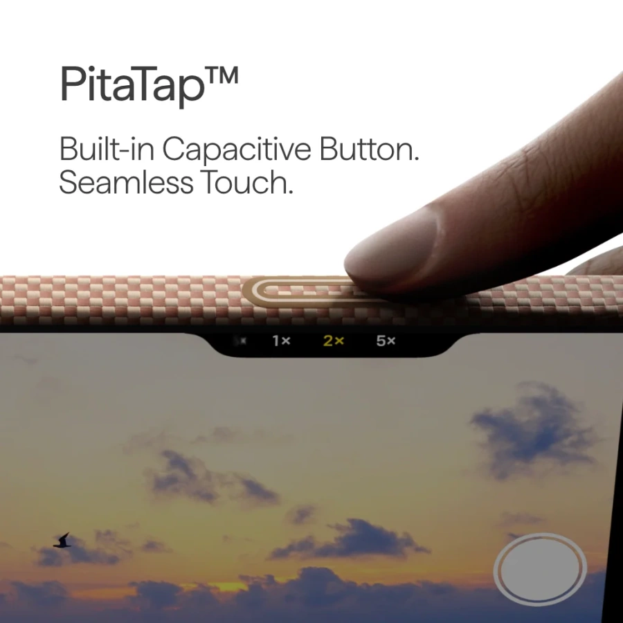 Чохол Pitaka Ultra-Slim Case with PitaTap for iPhone 17 Pro Max - Golden Glint (KI1707AG)