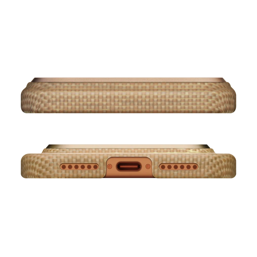 Чехол Pitaka Ultra-Slim Case with PitaTap for iPhone 17 Pro Max - Golden Glint