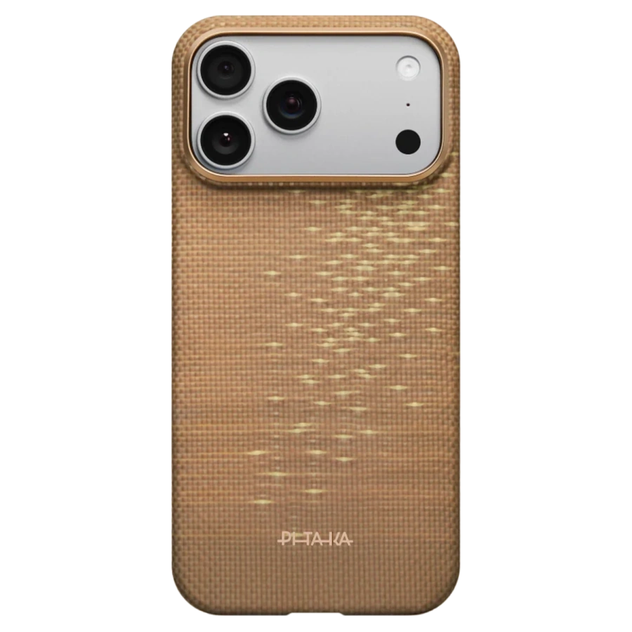 Чохол Pitaka Ultra-Slim Case with PitaTap for iPhone 17 Pro Max - Golden Glint (KI1707AG)