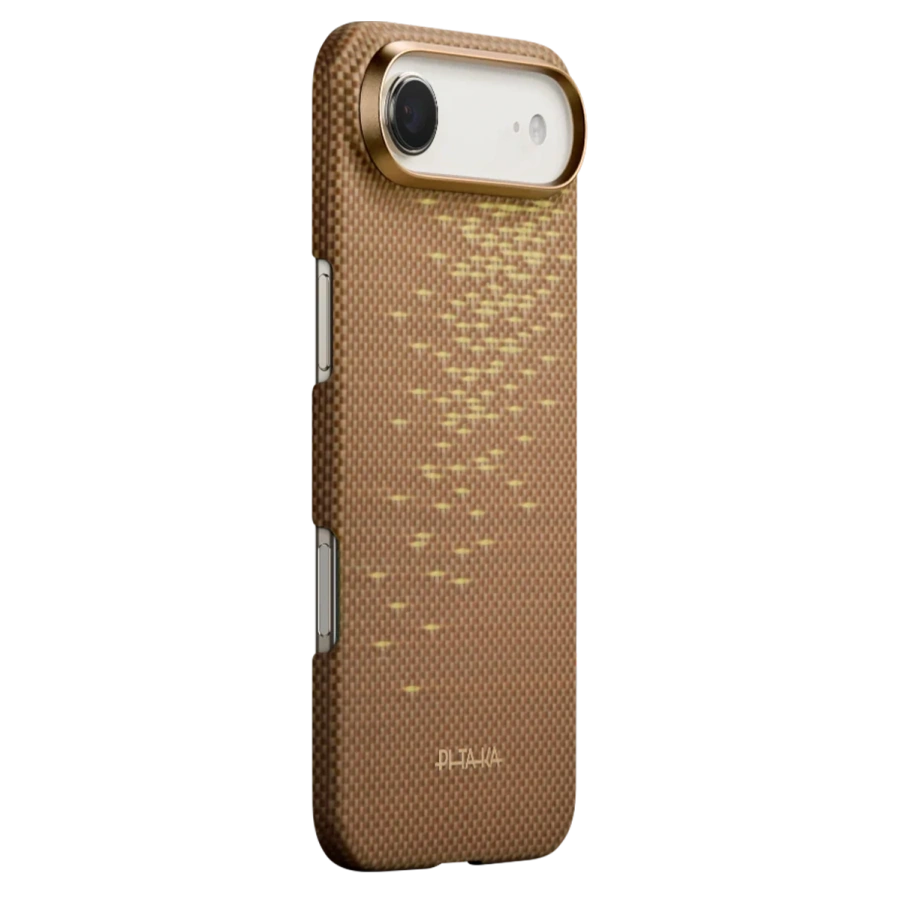 Чехол Pitaka Ultra-Slim Case with PitaTap for iPhone Air - Golden Glint (KI1703AG)