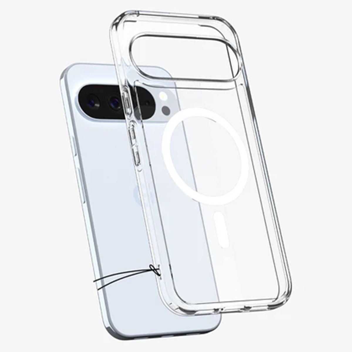 Чохол Spigen Ultra Hybrid Metal Ring [MagFit] for Google Pixel 10 Pro XL - Clear White (ACS09725)