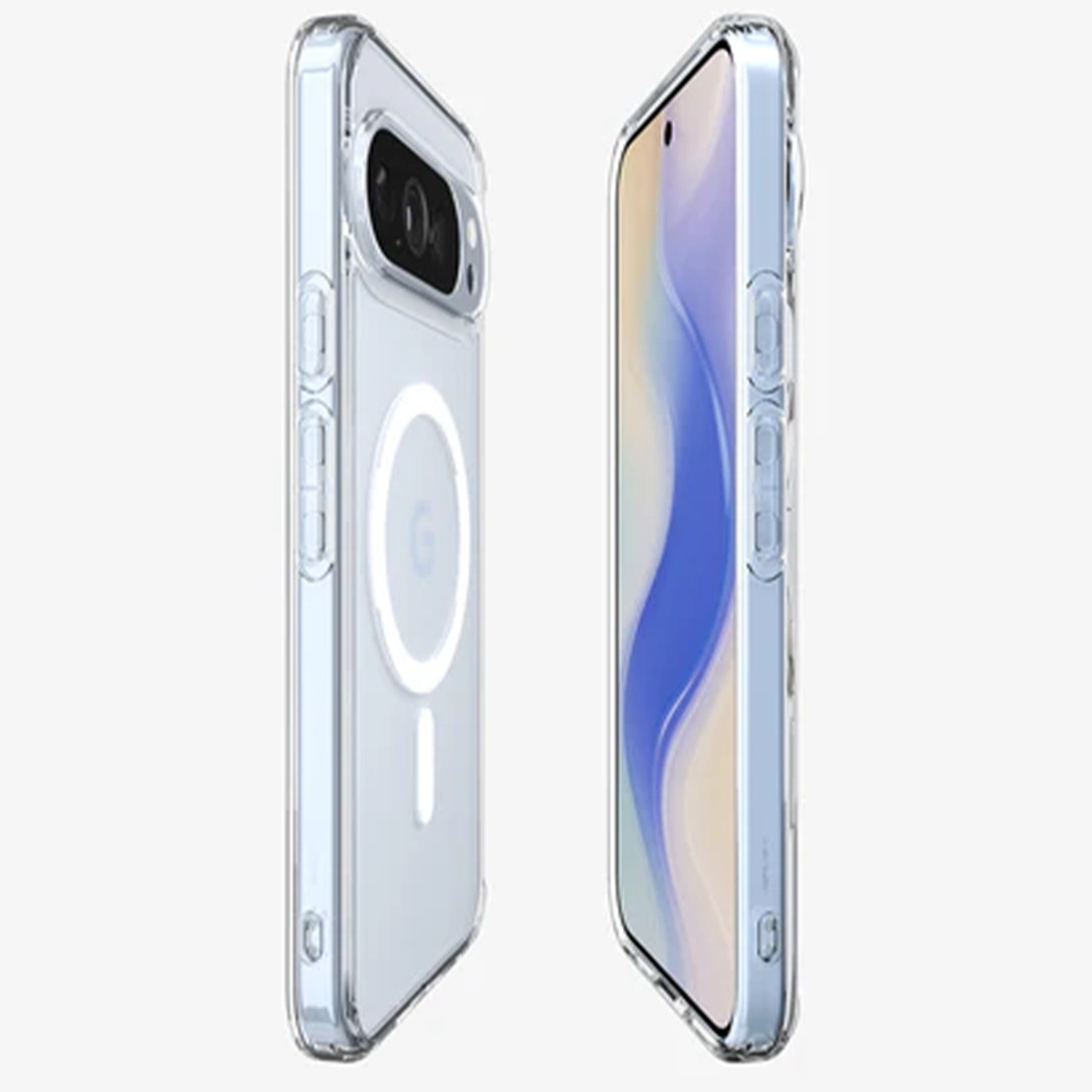 Чохол Spigen Ultra Hybrid Metal Ring [MagFit] for Google Pixel 10 Pro XL - Clear White (ACS09725)