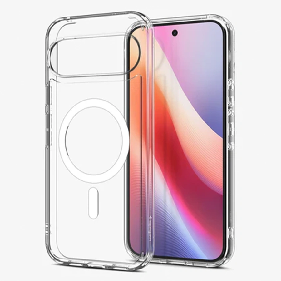 Чохол Spigen Ultra Hybrid Metal Ring [MagFit] for Google Pixel 10 Pro XL - Clear White (ACS09725)