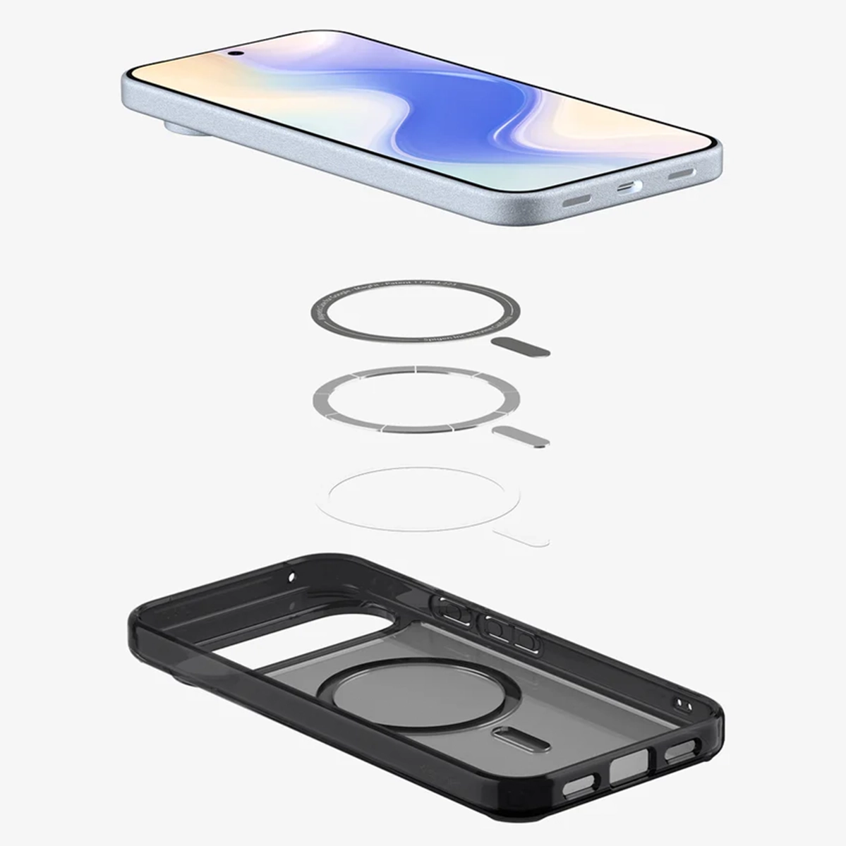 Чохол Spigen Ultra Hybrid Metal Ring [MagFit] for Google Pixel 10 Pro XL - Frost Black (ACS09726)