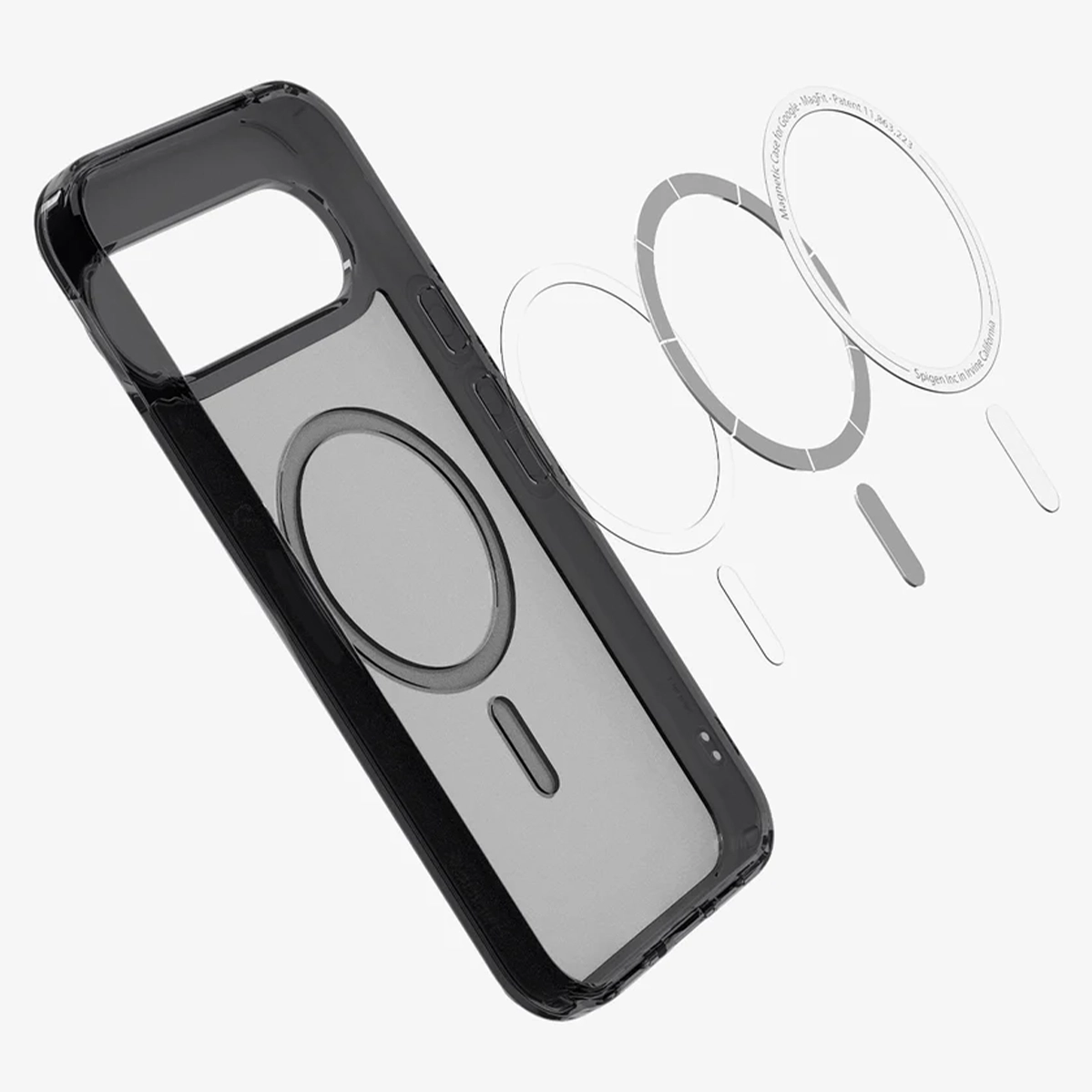 Чохол Spigen Ultra Hybrid Metal Ring [MagFit] for Google Pixel 10 Pro XL - Frost Black (ACS09726)