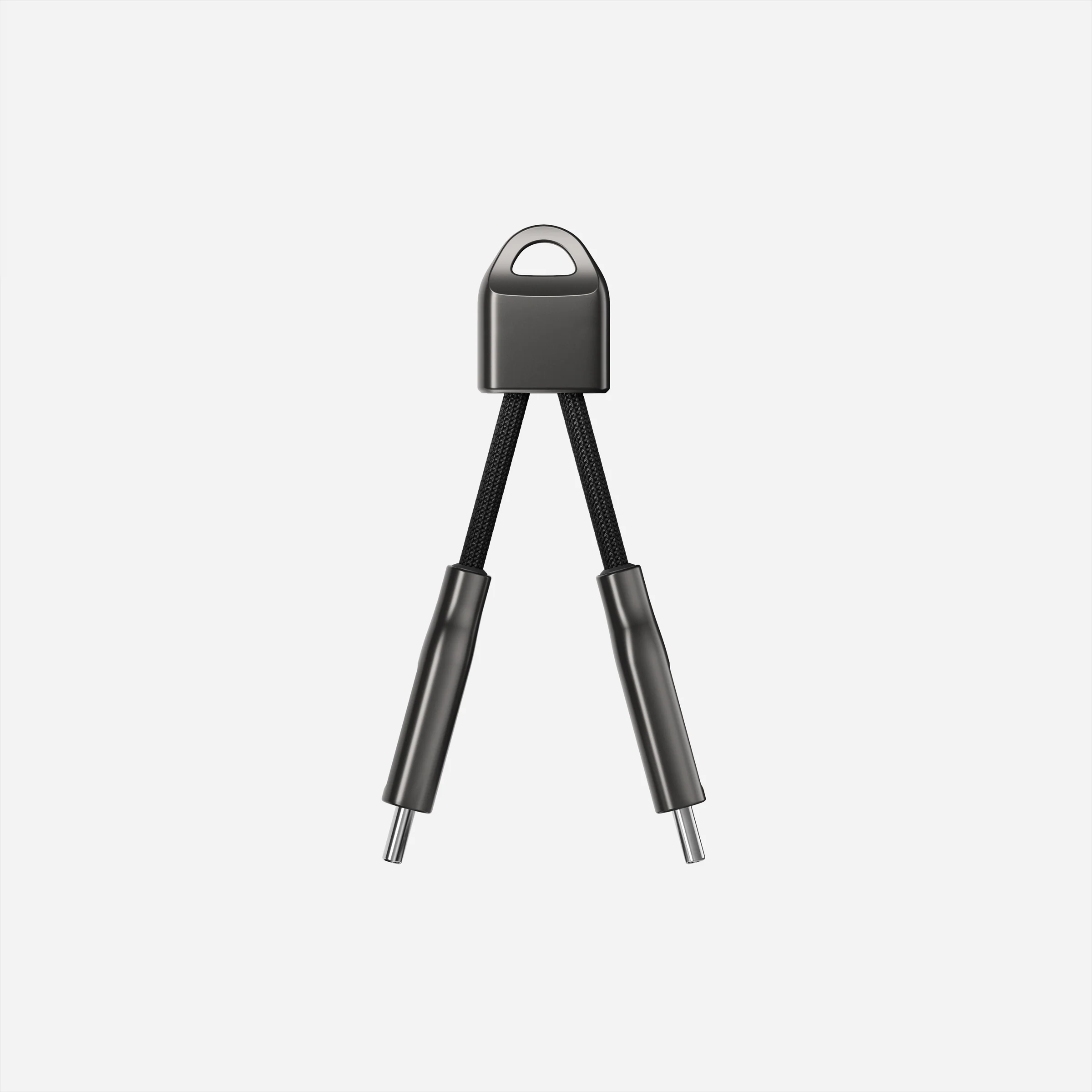 Кабель-брелок Nomad USB-C ChargeKey Cable 240W Black [0,12 m] (NM014995858)