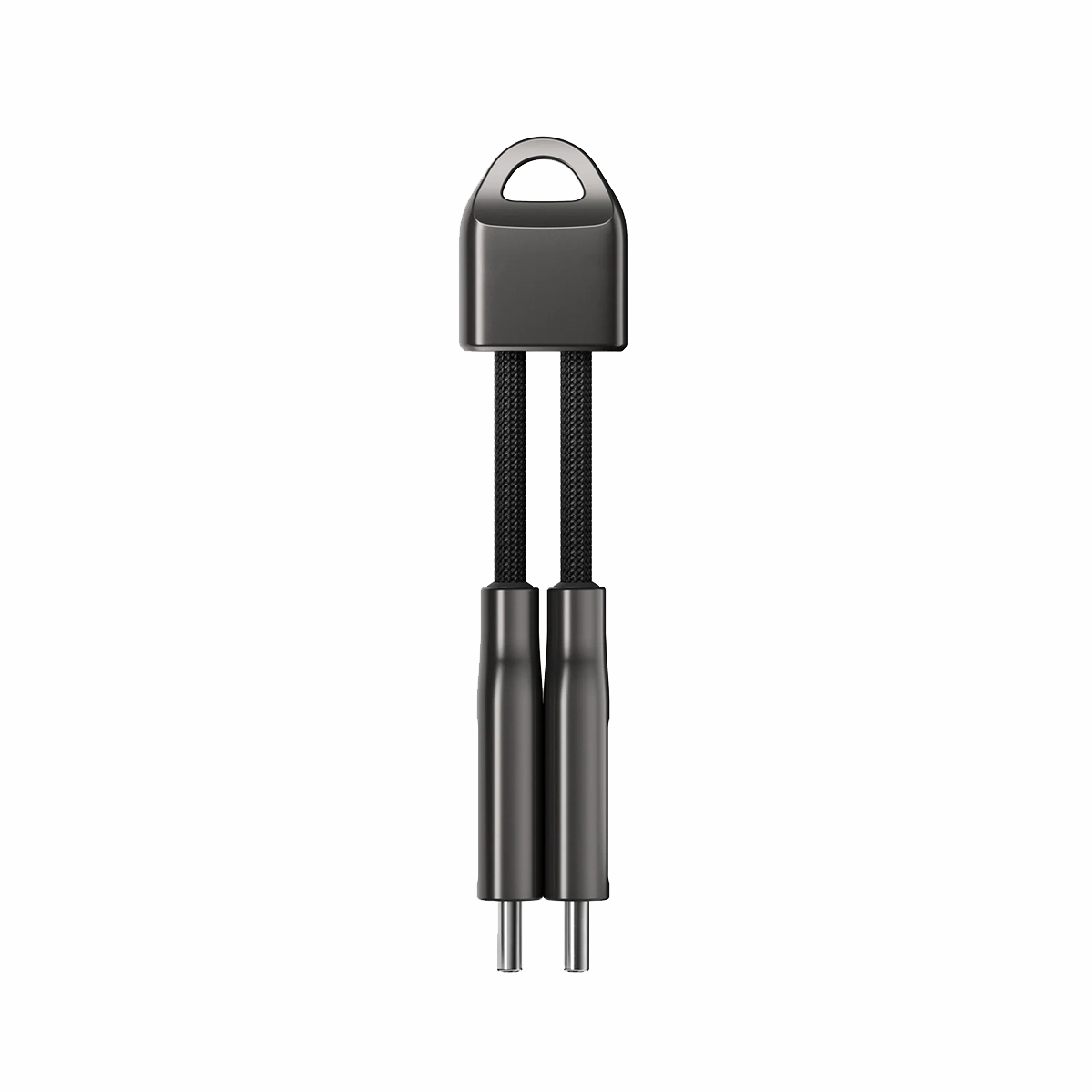 Кабель-брелок Nomad USB-C ChargeKey Cable 240W Black [0,12 m] (NM014995858)