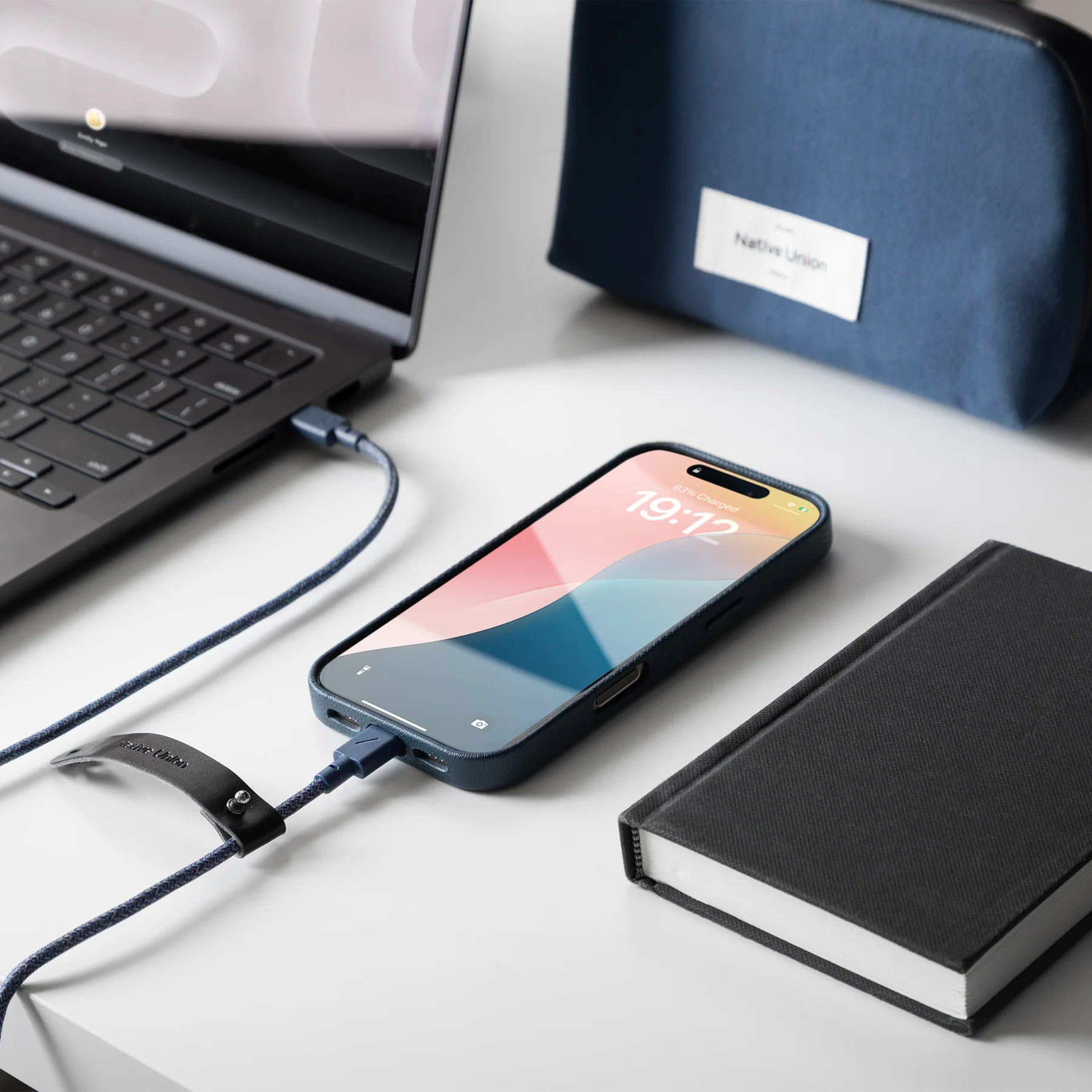 Кабель Native Union Belt Cable USB-C to USB-C Navy [1.2 m] (BELT-C-NAV-2-NP)